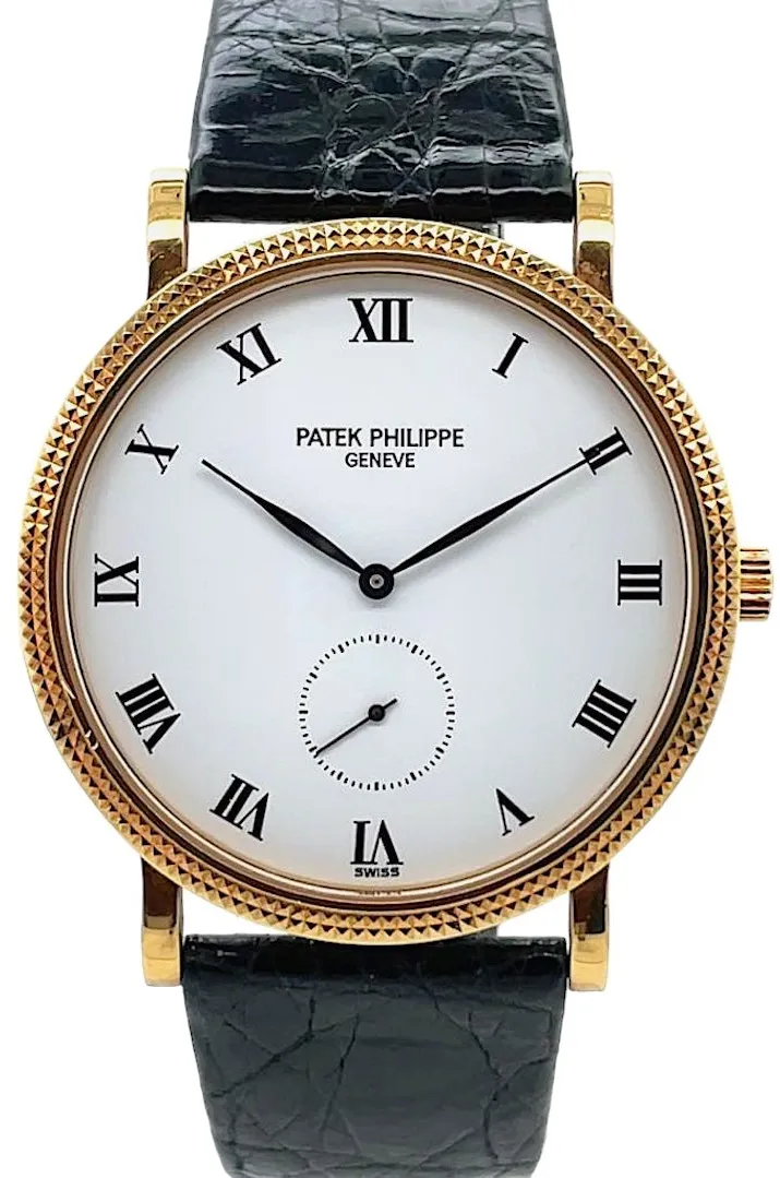 Patek Philippe Calatrava 3919J-001 33mm Yellow gold White