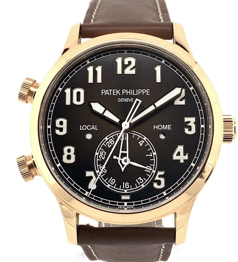 Patek Philippe Calatrava 5524R-001 42mm Rose gold and 18k rose gold Brown