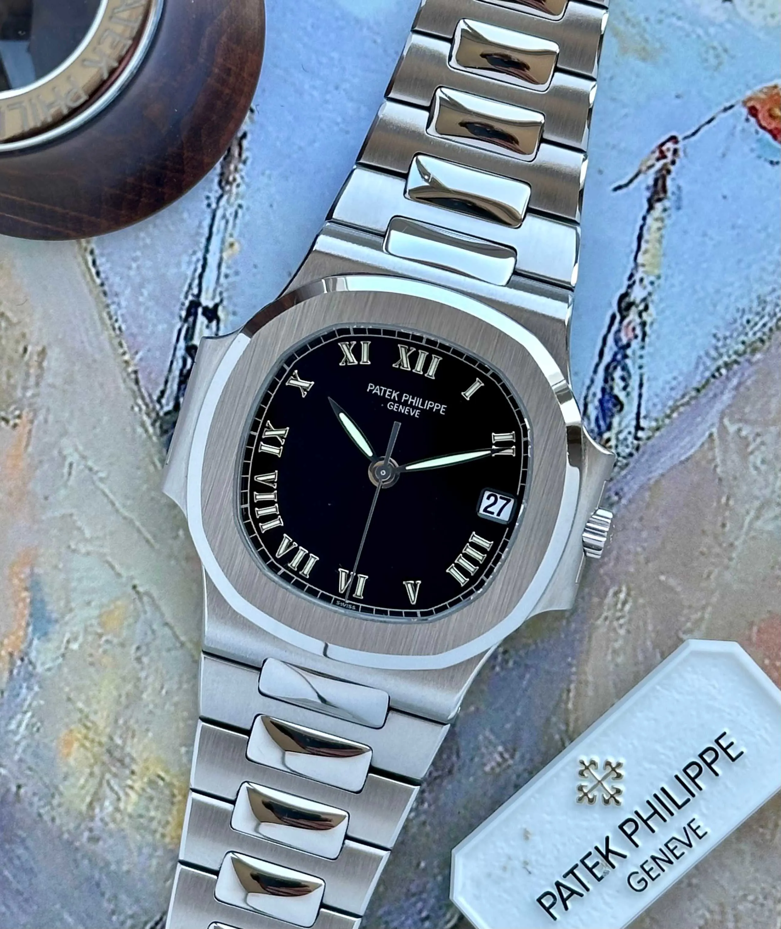 Patek Philippe Nautilus 3800 37mm Stainless steel Black