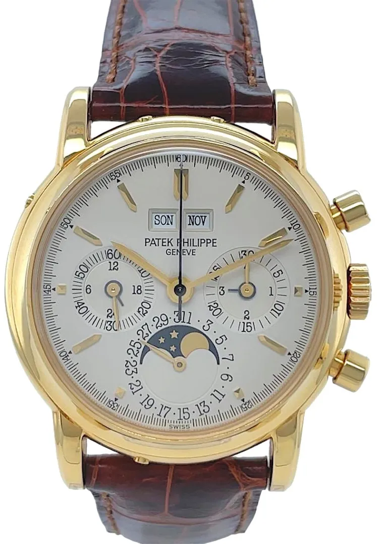 Patek Philippe Perpetual Calendar 3970EJ 3RD SERIES 36mm Yellow gold and 18k yellow gold Silver