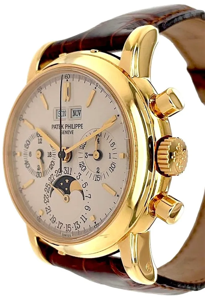 Patek Philippe Perpetual Calendar 3970EJ 3RD SERIES 36mm Yellow gold and 18k yellow gold Silver 4