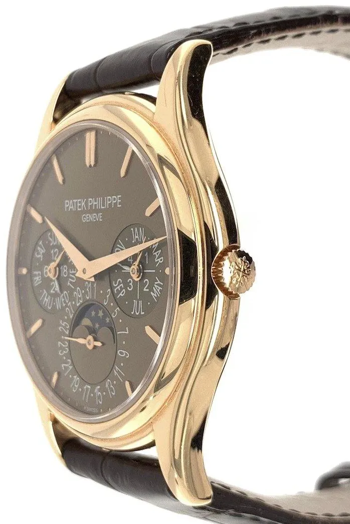 Patek Philippe Perpetual Calendar 5140R-001 37mm Rose gold and 18k rose gold Brown 5