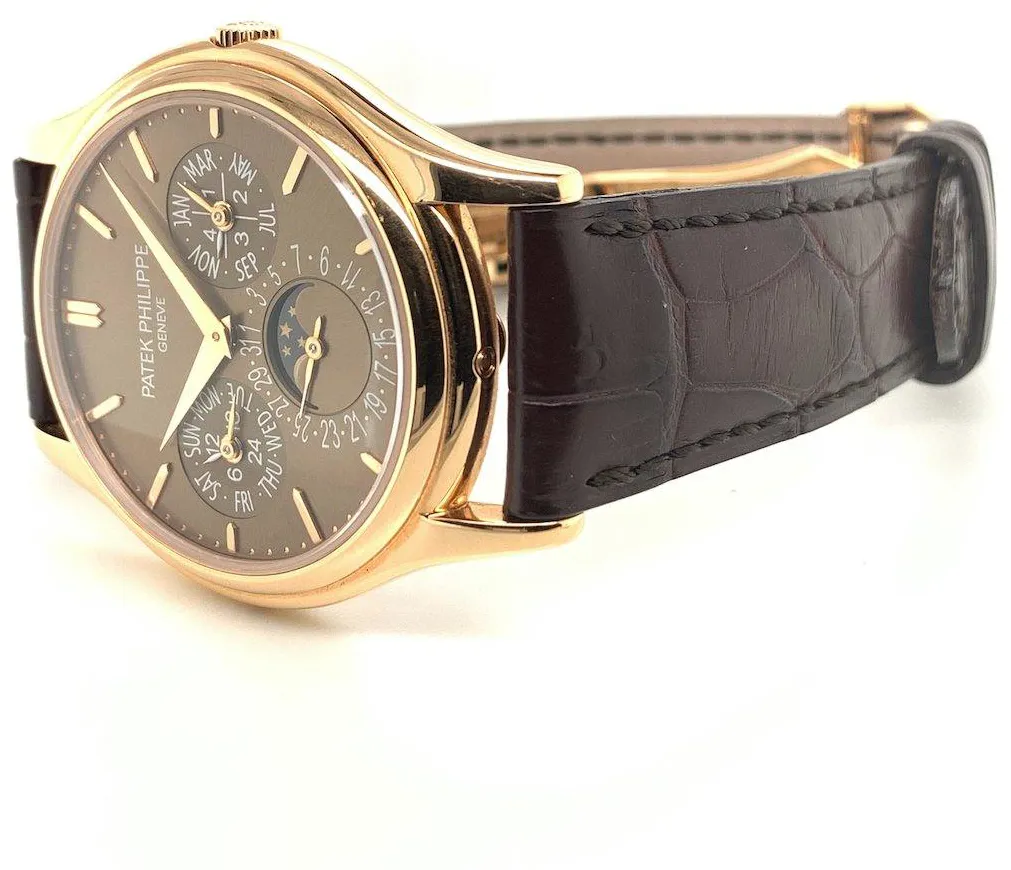 Patek Philippe Perpetual Calendar 5140R-001 37mm Rose gold and 18k rose gold Brown 7