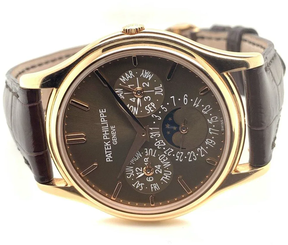 Patek Philippe Perpetual Calendar 5140R-001 37mm Rose gold and 18k rose gold Brown 13