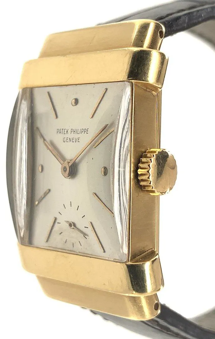 Patek Philippe Top Hat 1450J 37mm Yellow gold and 18k yellow gold Silver 5