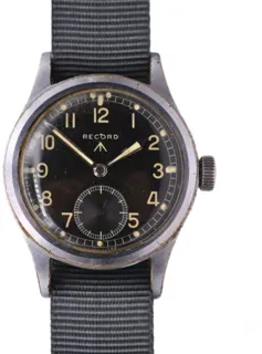 Record Watch Company WWW L26830 Chrome Plated Brass Black