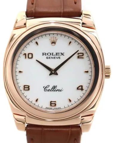 Rolex Cellini 5320/5 32mm Rose gold White