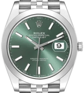 Rolex Datejust 126300-0020 Stainless steel Green