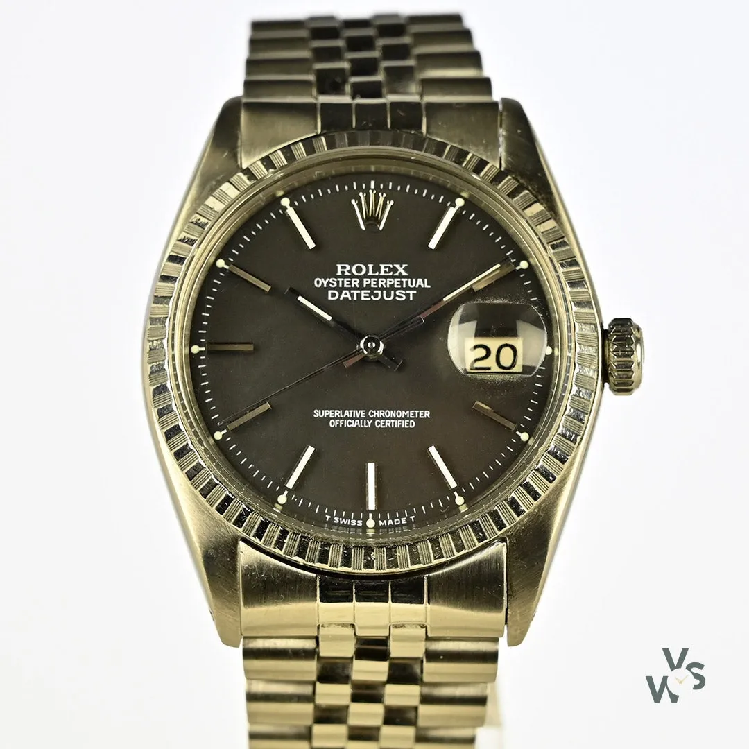 Rolex Datejust 1603 36mm Stainless steel Black