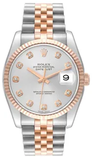 Rolex Datejust 36 116231 Rose gold Silver