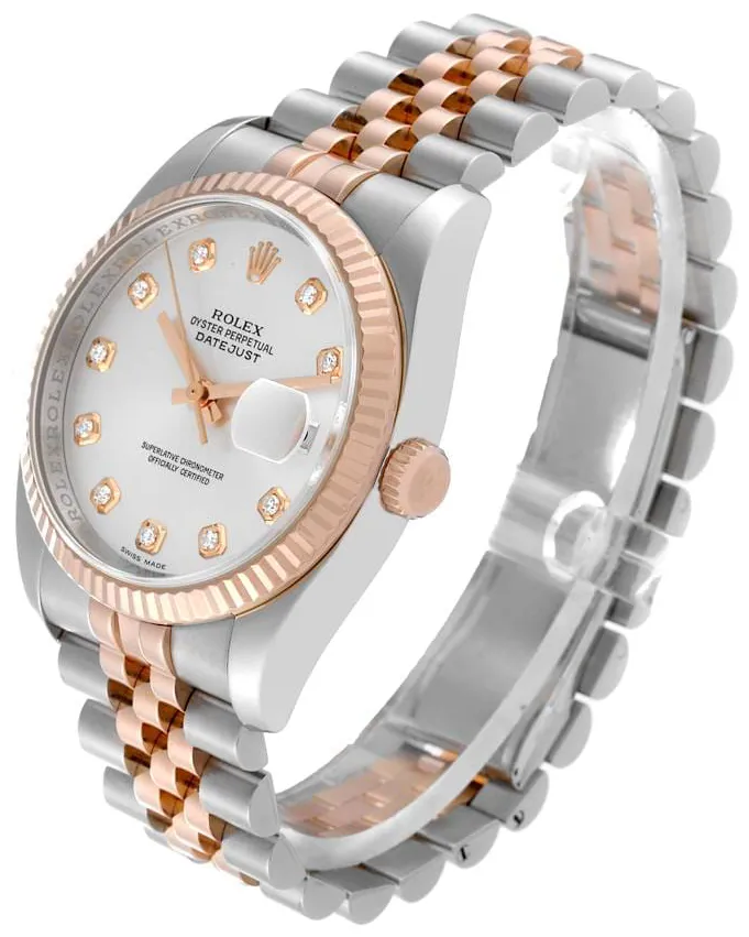 Rolex Datejust 36 116231 36mm Rose gold Silver 1