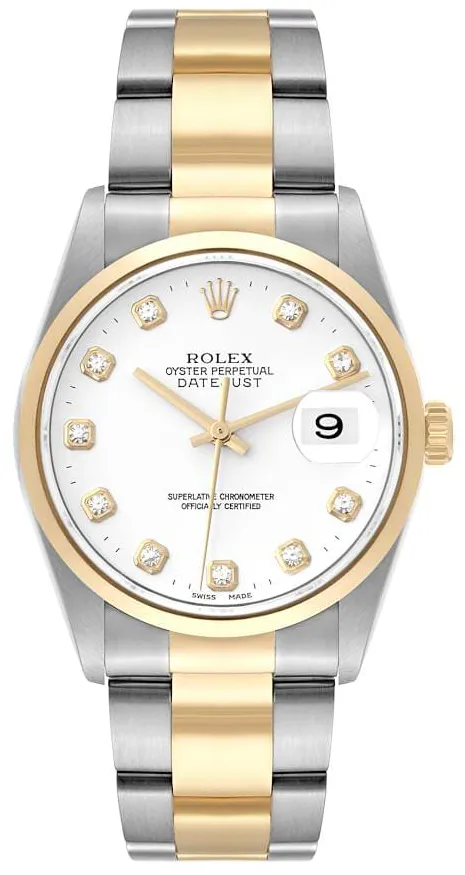 Rolex Datejust 36 16203 36mm Yellow gold White