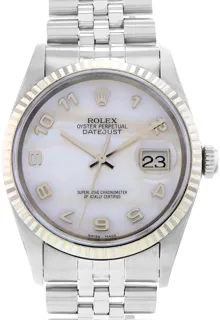 Rolex Datejust 36 16234 White gold and Stainless steel White