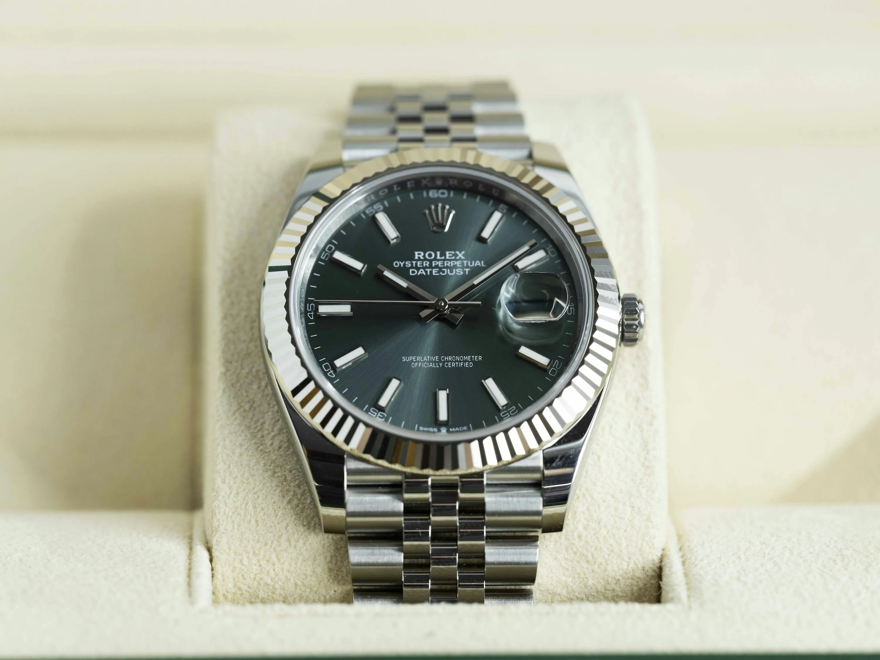 Rolex Datejust 41 126334 41mm Stainless steel Mint green 16