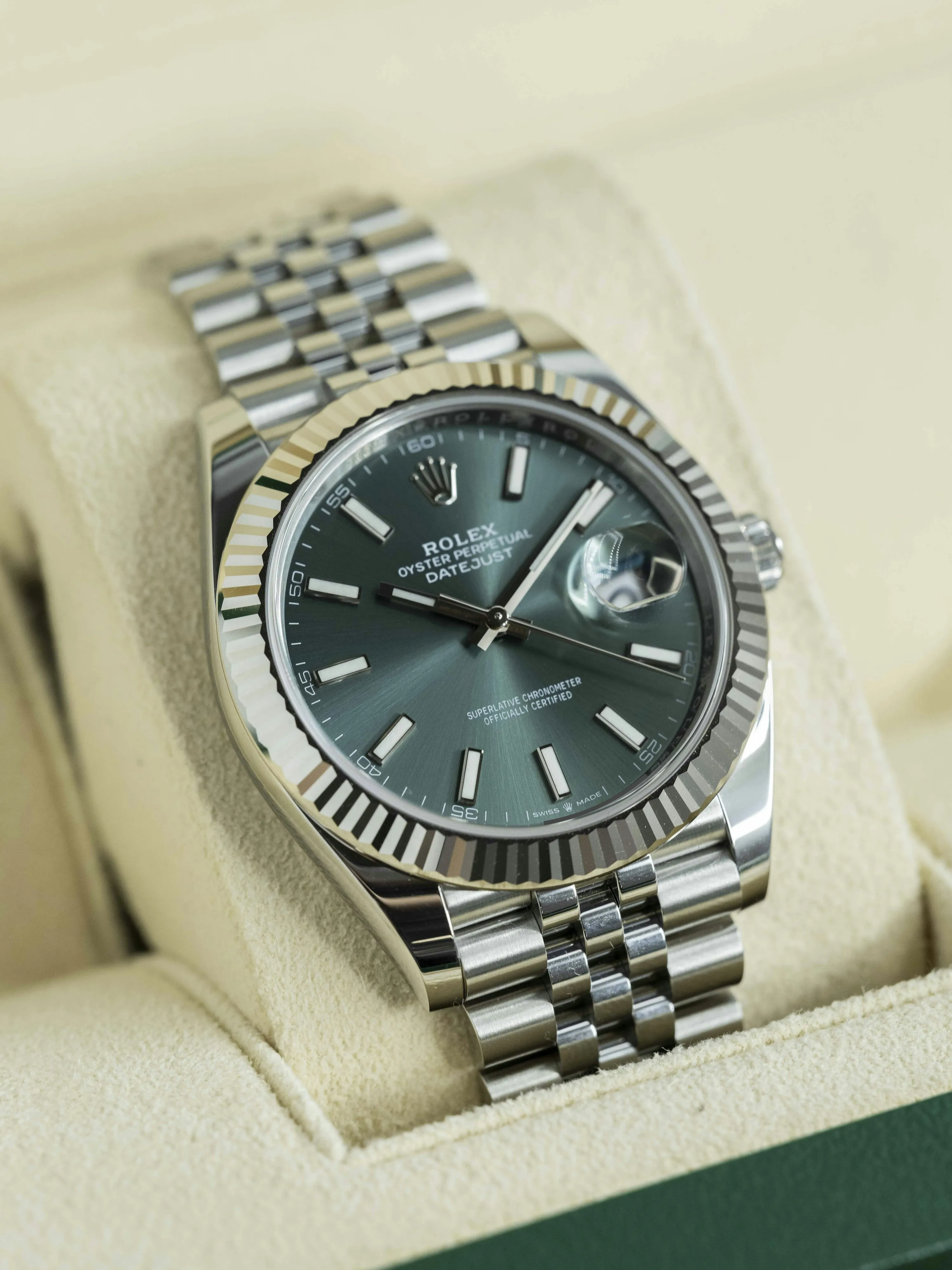 Rolex Datejust 41 126334 41mm Stainless steel Mint green 18