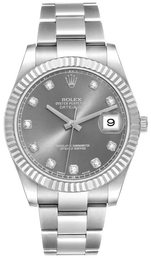 Rolex Datejust II 116334-0009 41mm White gold Gray