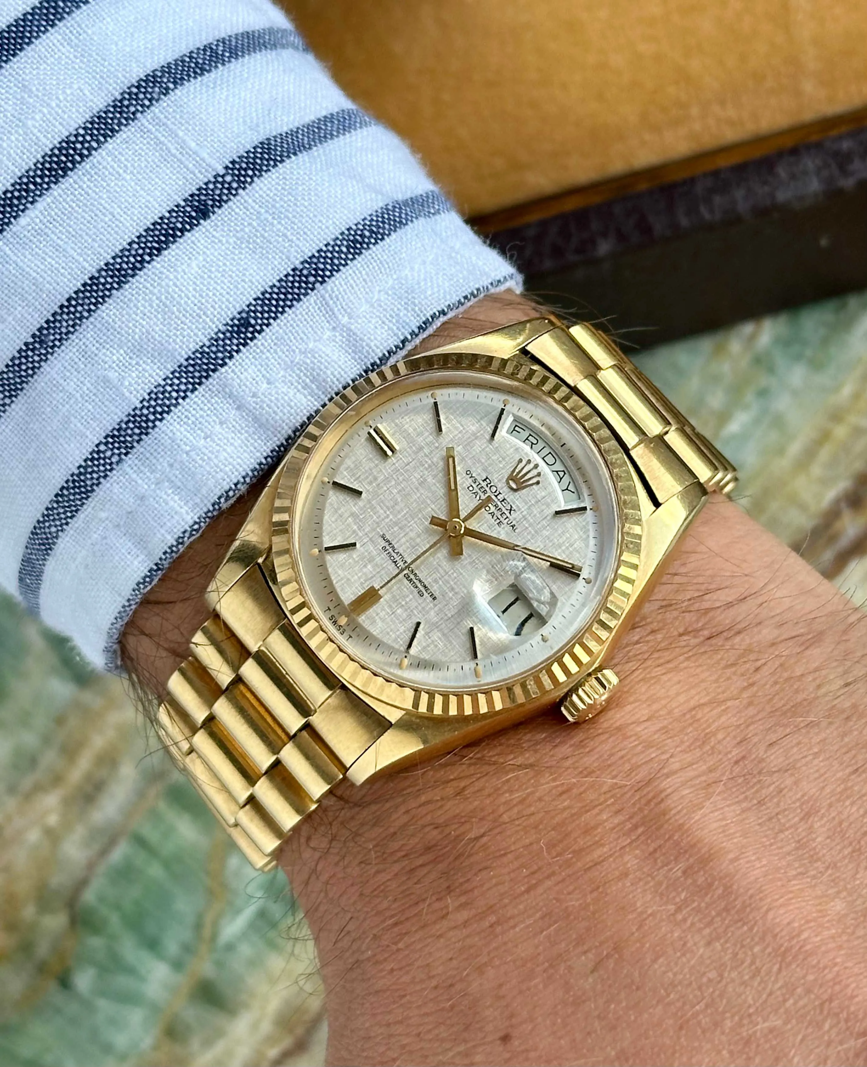 Rolex Day-Date 36 1803 36mm Yellow gold Silver 1