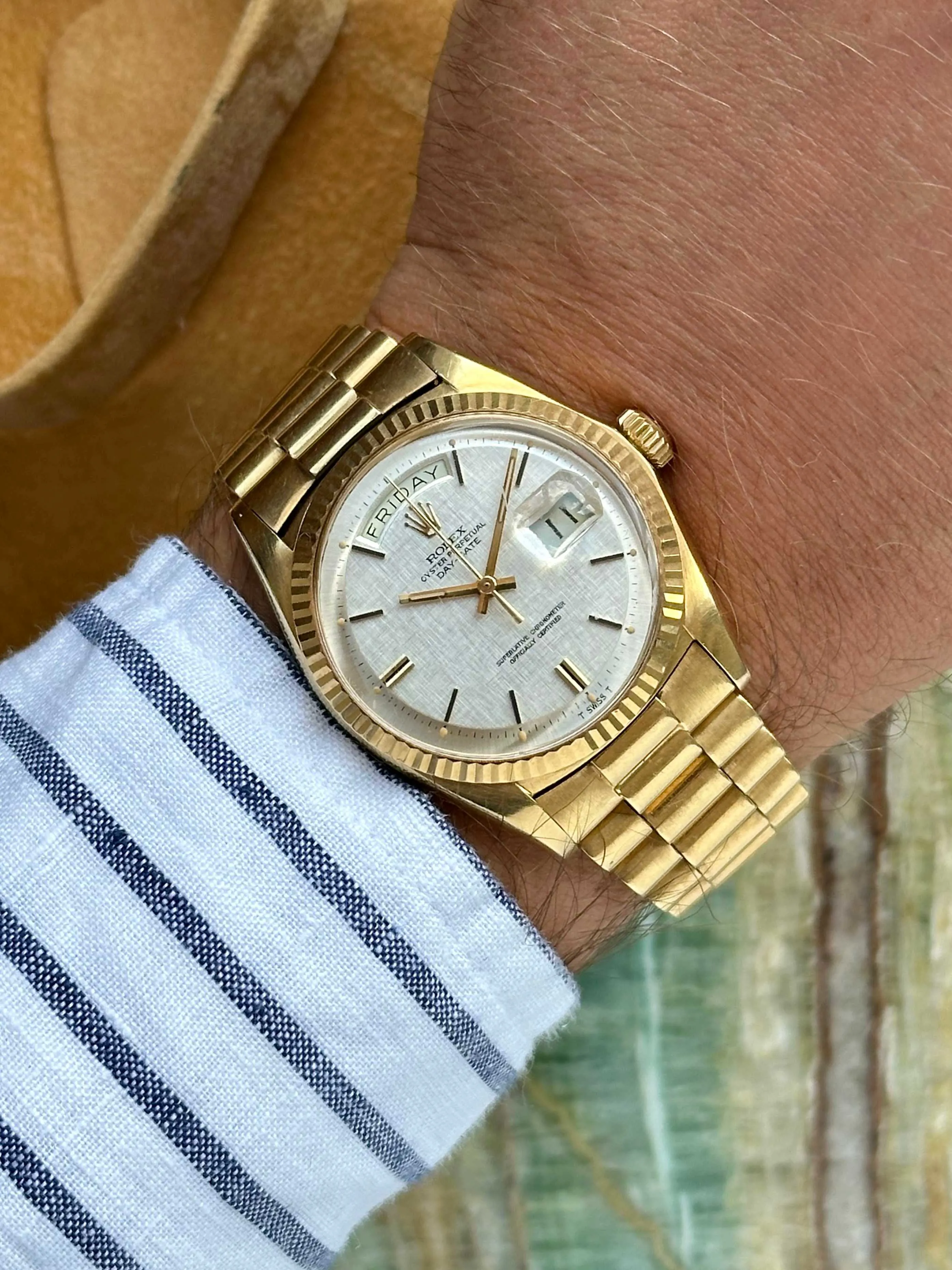 Rolex Day-Date 36 1803 36mm Yellow gold Silver 4