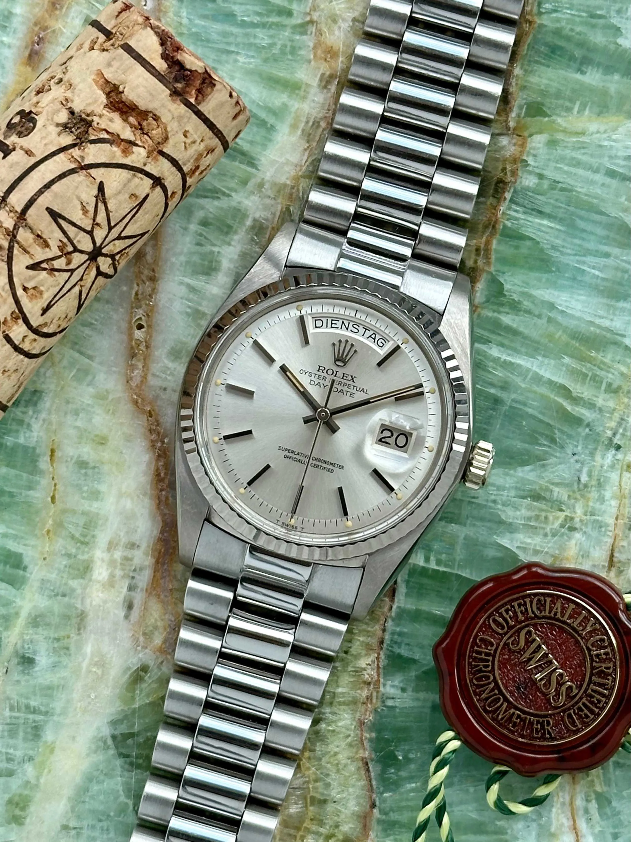 Rolex Day-Date 36 18039 36mm White gold Silver