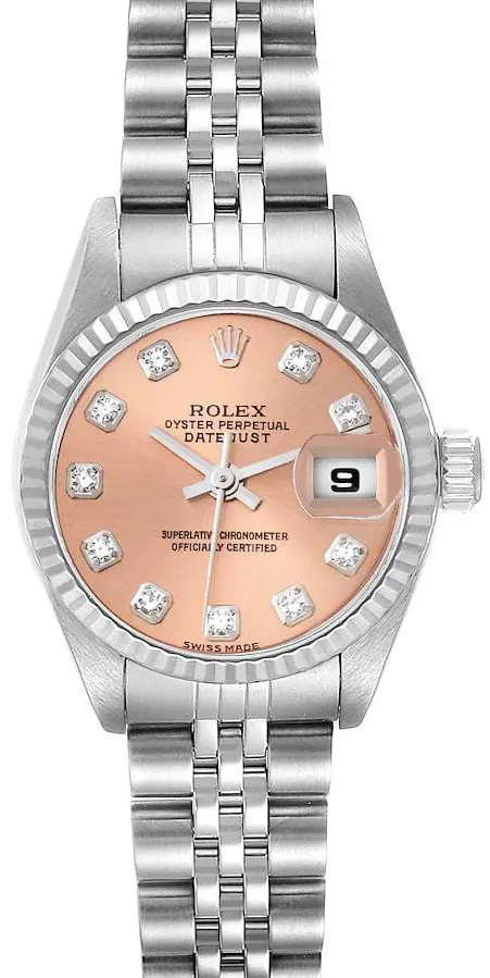 Rolex Lady-Datejust 79174 26mm Stainless steel Salmon