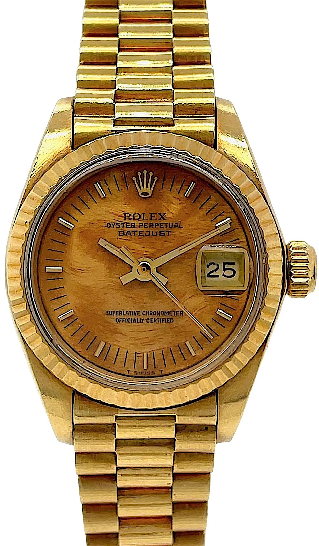 Rolex Lady-Datejust 79178 26mm Yellow gold Brown