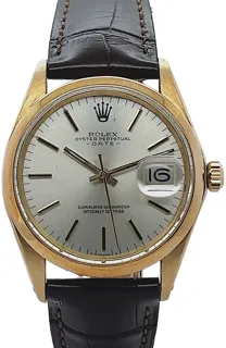 Rolex Oyster Perpetual Date 1500 14k yellow gold Silver