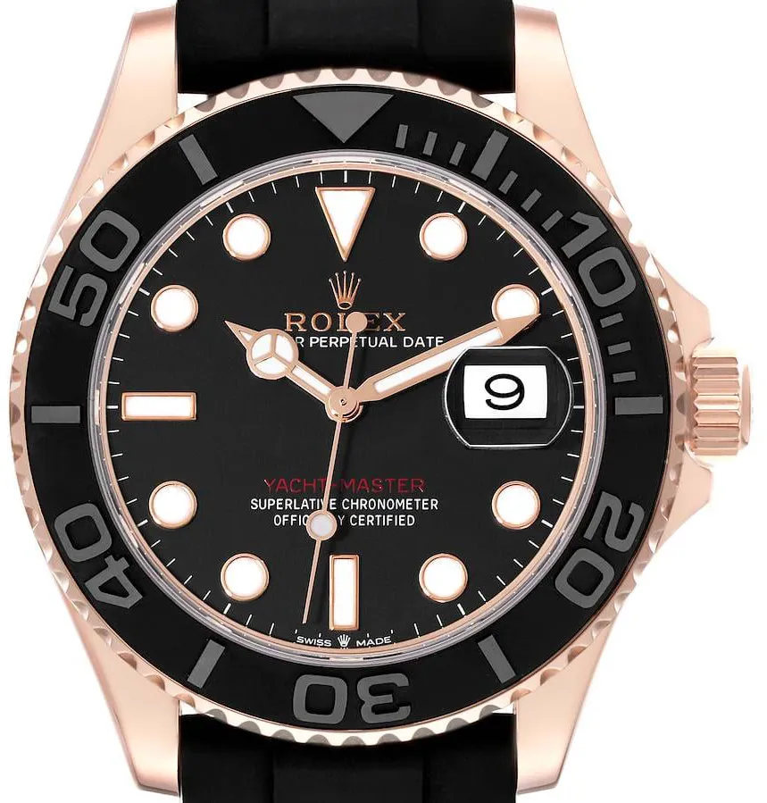 Rolex Yacht-Master 126655-0002 40mm Everose gold Black