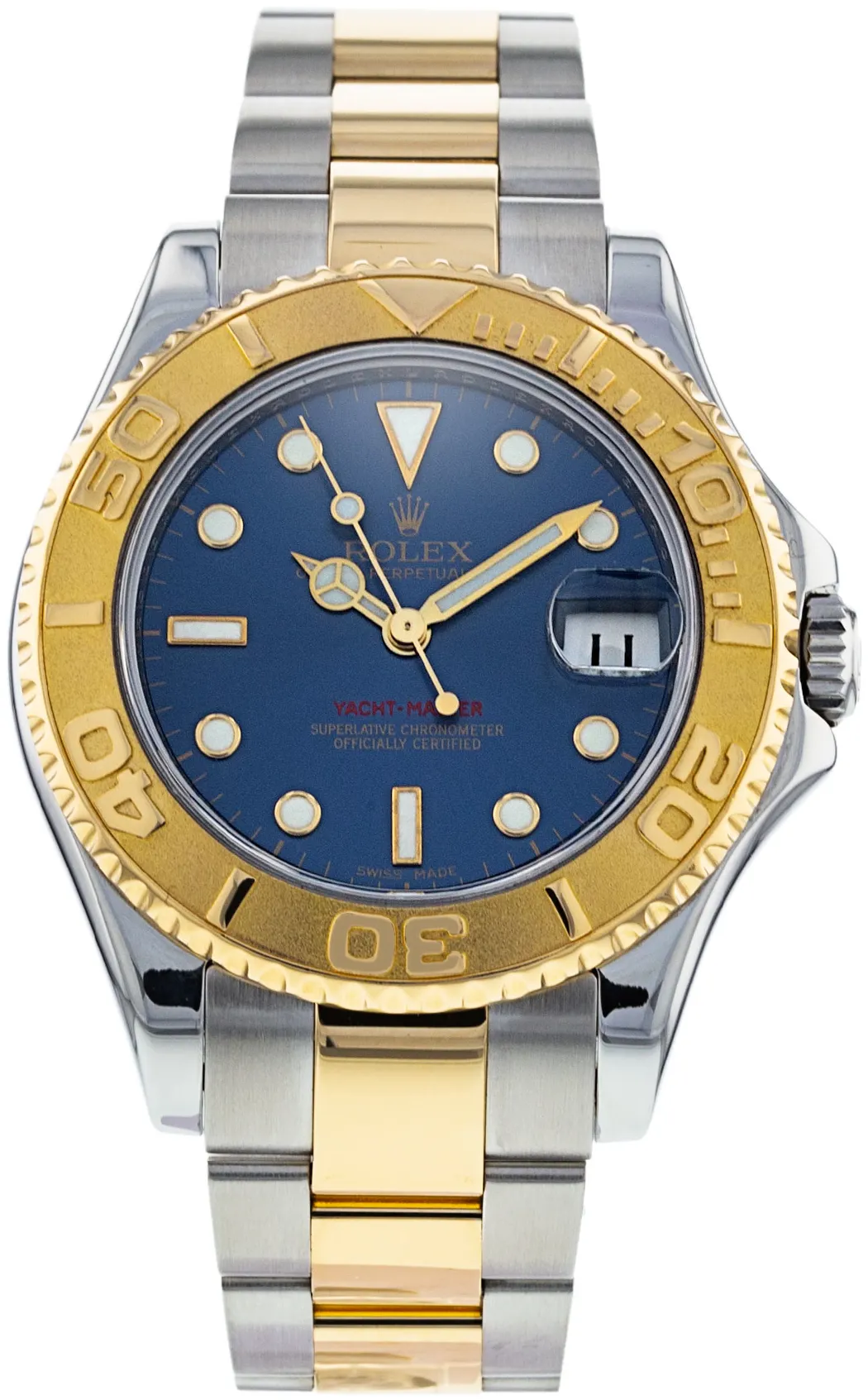 Rolex Yacht-Master 168623 35mm Yellow gold and Stainless steel Blue