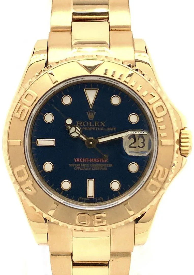 Rolex Yacht-Master 68628 36mm Yellow gold Blue