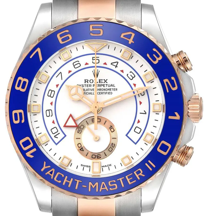 Rolex Yacht-Master II 116681-0002 44mm Oystersteel and Everose gold White