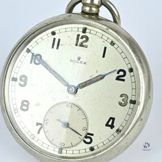 Rolex GS Mark II Military Pocket Watch Nickel Silver