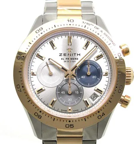 Zenith Chronomaster Sport 51.3100.3600/69.M3100 41mm Yellow gold and Stainless steel Silver