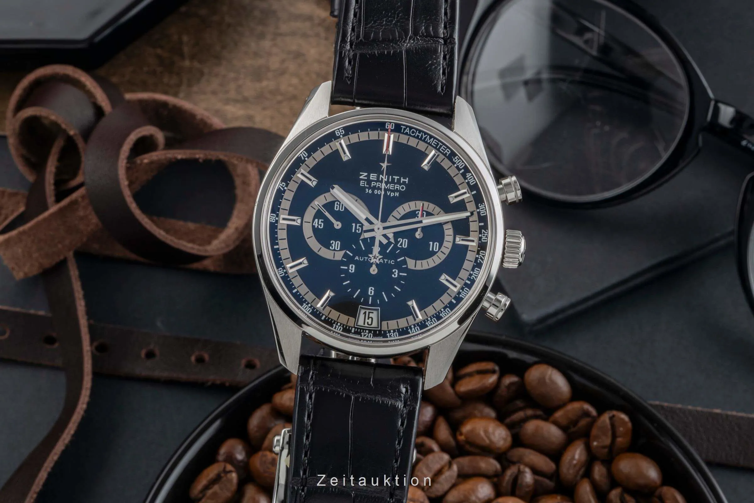 Zenith El Primero 03.2040.400 42mm Stainless steel Black