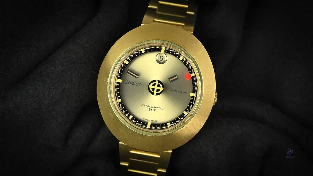 Zodiac Astrographic Unknown 40mm Gold-plated Champagne 12