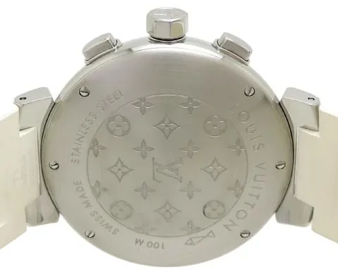 Louis Vuitton Q11BA 39mm Stainless steel Mother-of-pearl 6