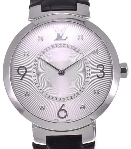 Louis Vuitton Q13MJ 33mm Stainless steel Silver