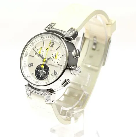 Louis Vuitton Q132H 34mm Stainless steel White 2