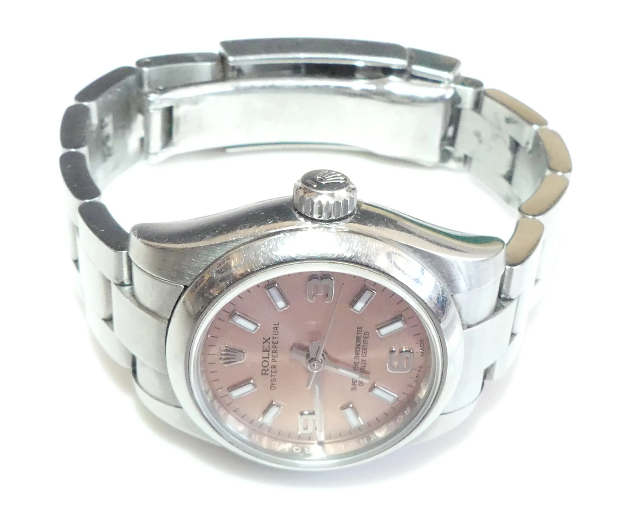 Rolex Oyster Perpetual 26 176200 26mm Stainless steel Pink 4