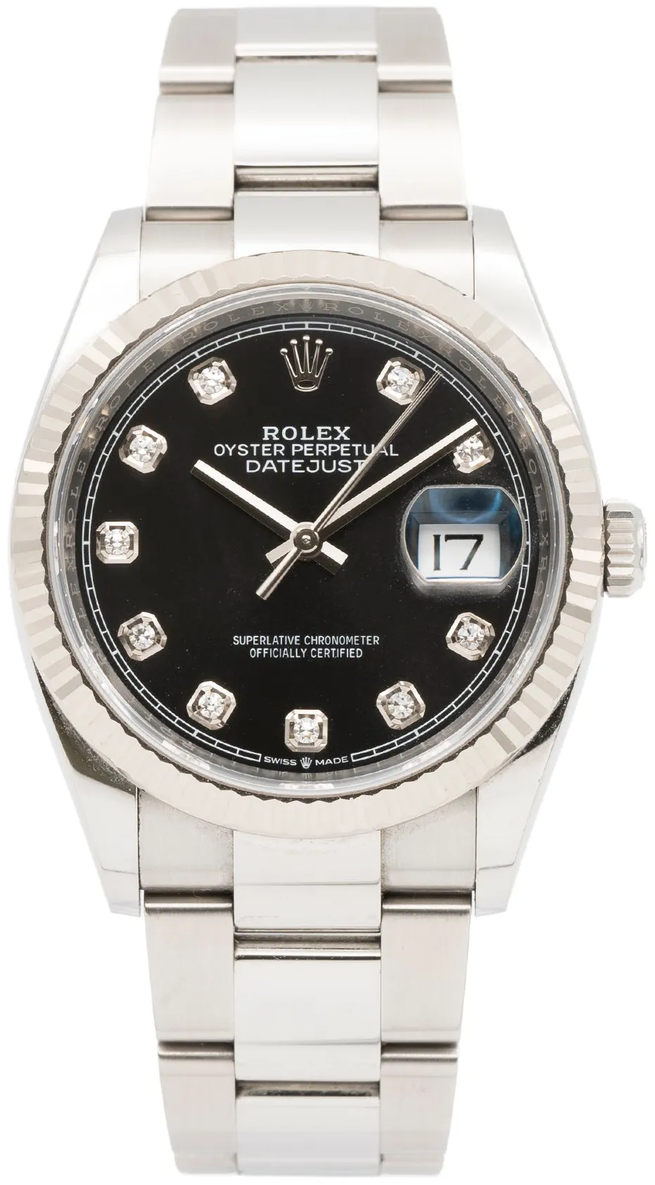 Rolex Datejust 36 126234 36mm White gold and Stainless steel Black