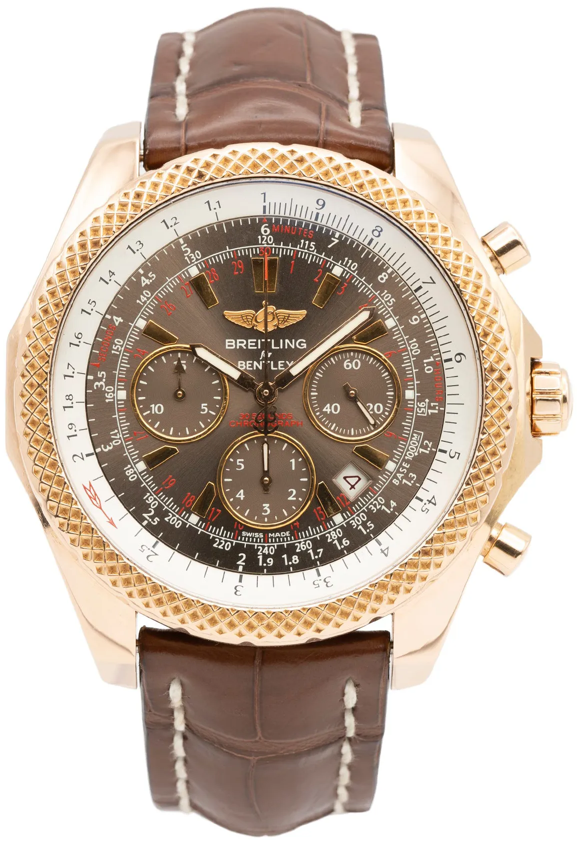 Breitling Bentley R25367 48mm Rose gold Brown