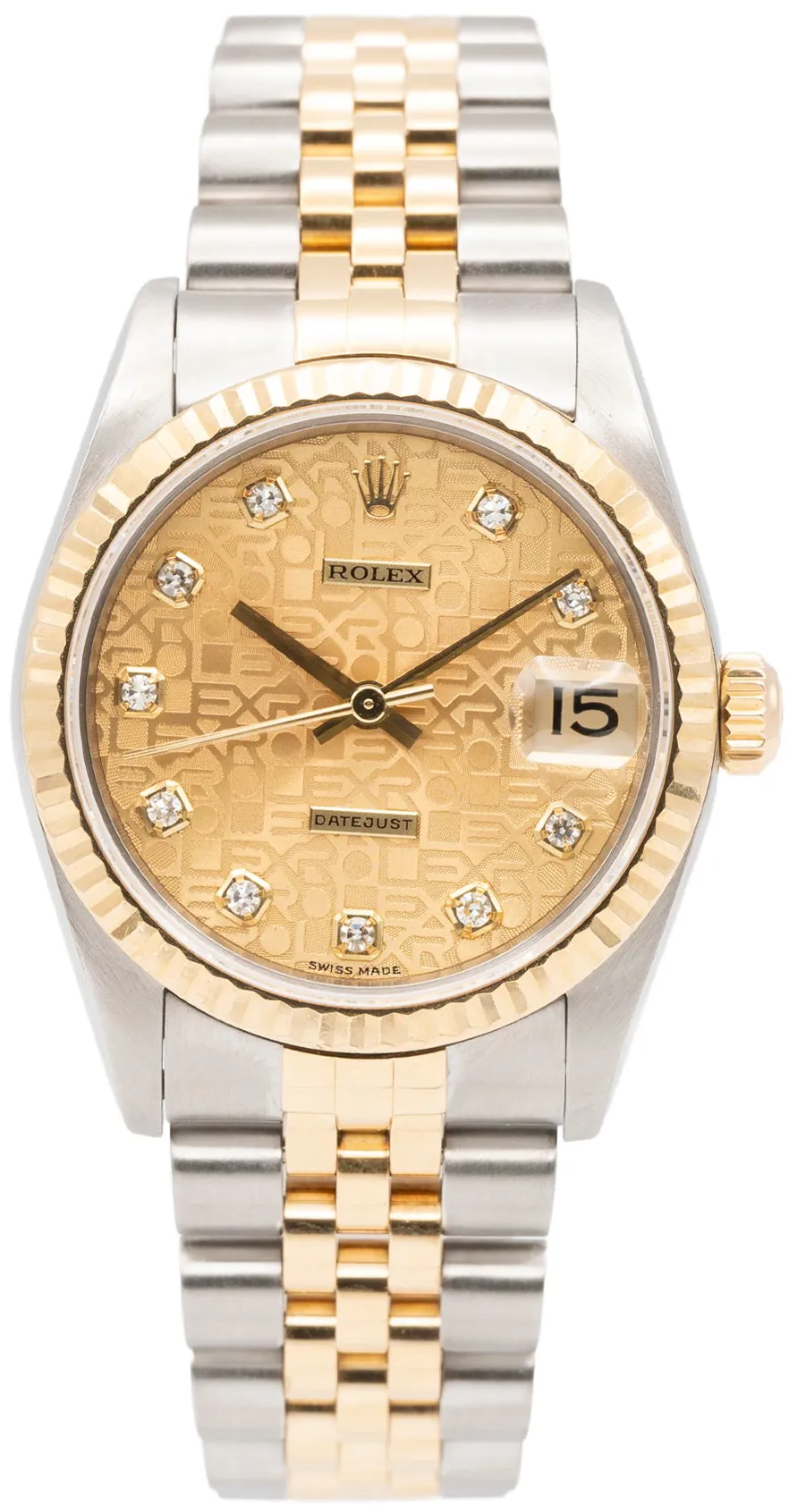 Rolex Datejust 31 78273 31mm Yellow gold and Stainless steel Champagne and Diamond