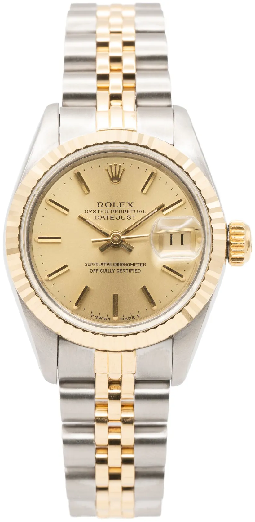 Rolex Lady-Datejust 69173 26mm Yellow gold and Stainless steel Champagne