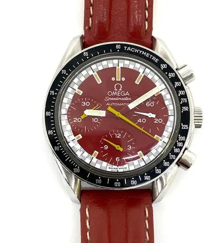 Omega Speedmaster Reduced 3810.61.41 39mm Stainless steel Red