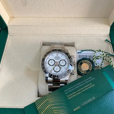 Rolex Daytona 126500LN 40mm Stainless steel White 2