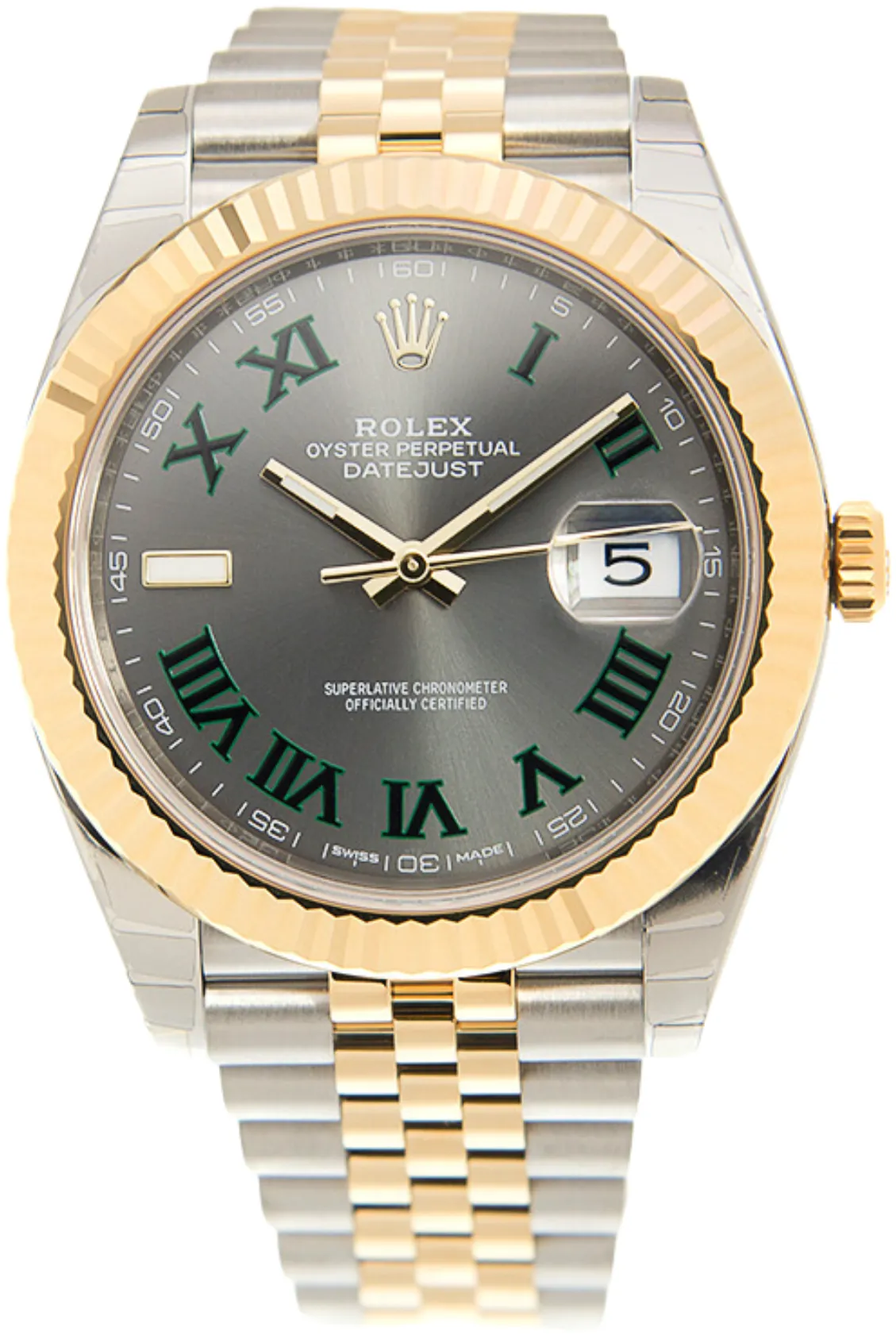 Rolex Datejust 41 126333-0020 41mm Yellow gold and Oystersteel Gray