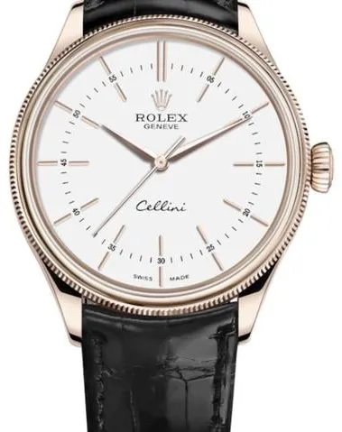 Rolex Cellini 50505 39mm Rose gold White