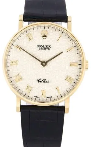 Rolex Cellini 5112/8 32mm Yellow gold White