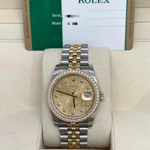 Rolex Datejust 36 116243 36mm Yellow gold and Stainless steel Gold