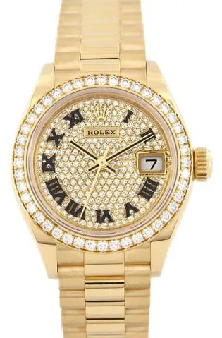 Rolex Lady-Datejust 279138RBR 28mm Yellow gold