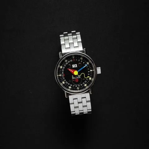 Alain Silberstein 38mm Stainless steel Black 1